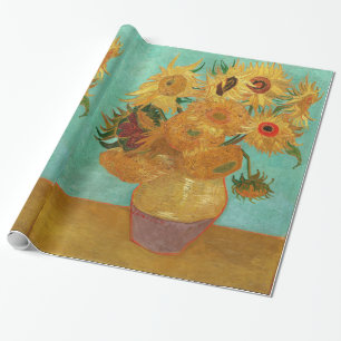 Vincent Van Gogh Twelve Sunflowers In A Vase Wrapping Paper