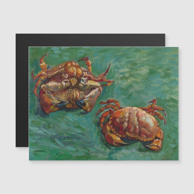 Vincent Van Gogh, Two Crabs Magnetic Invitation (Front/Back)
