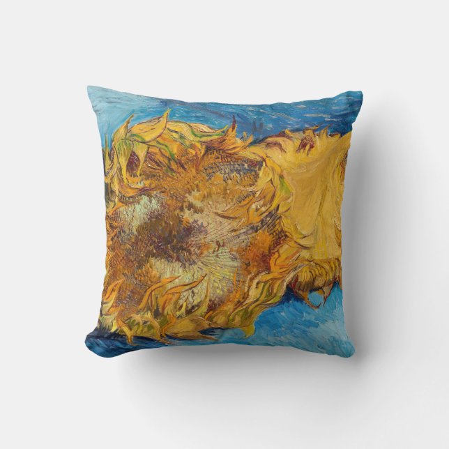 Vincent van Gogh - Two Cut Sunflowers Cushion (Front)