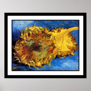 Vincent Van Gogh - Two Cut Sunflowers - Fine Art Poster
