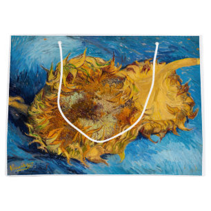Vincent van Gogh - Two Cut Sunflowers Large Gift Bag