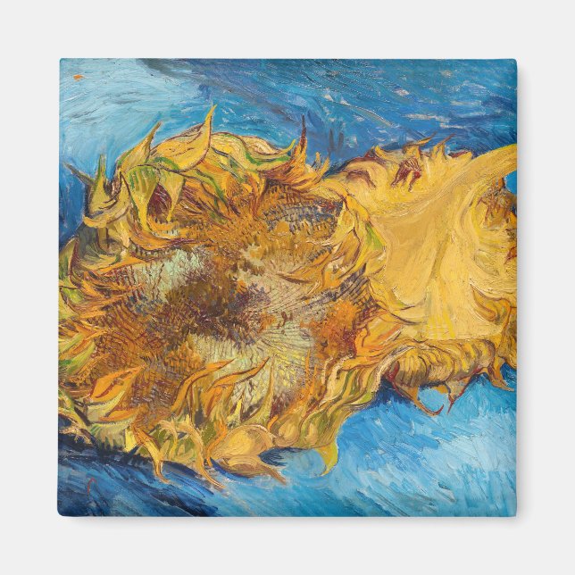 Vincent van Gogh - Two Cut Sunflowers Magnet (Front)