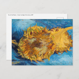 Vincent van Gogh - Two Cut Sunflowers Postcard