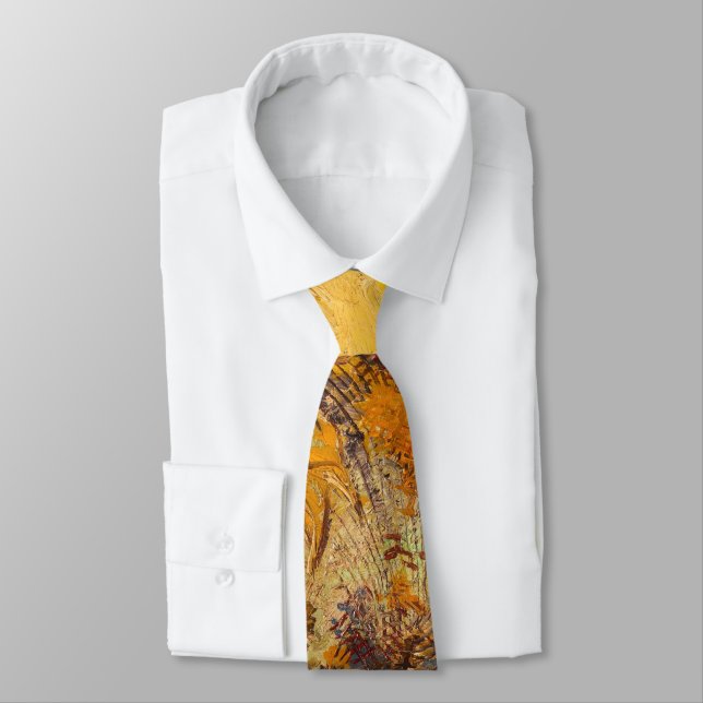 Vincent van Gogh - Two Cut Sunflowers Tie (Tied)