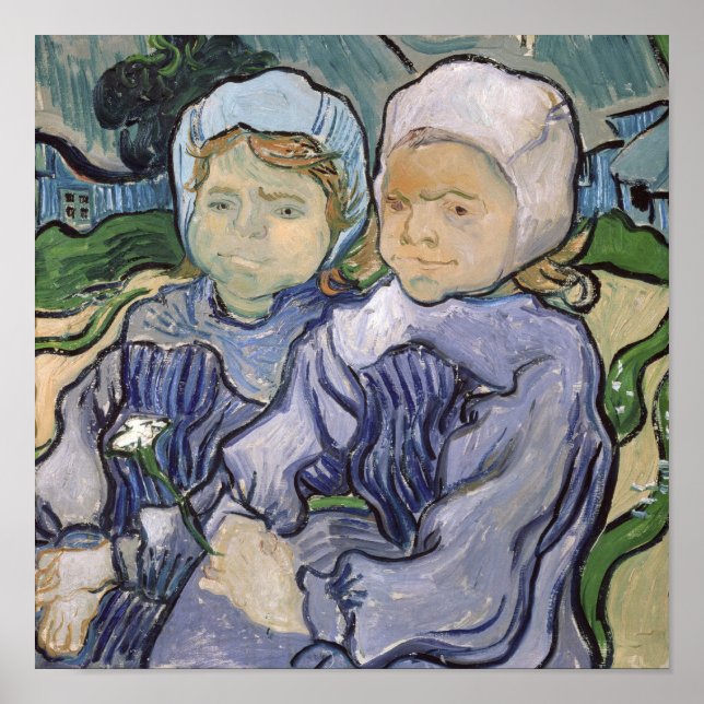Vincent van Gogh | Two Little Girls, 1890 Poster (Front)