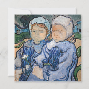 Vincent van Gogh - Two Little Girls Invitation