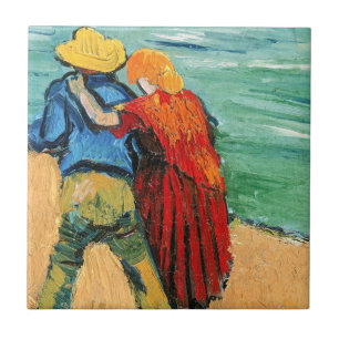 Vincent van Gogh - Two Lovers Tile