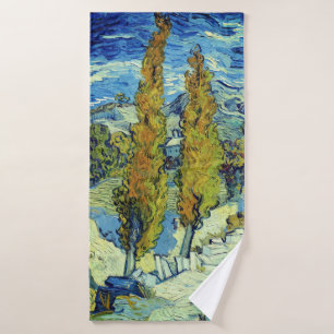 Vincent Van Gogh Two Poplars at Saint-Rémy Bath Towel Set