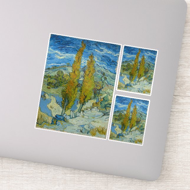 Vincent Van Gogh, Two Poplars in The Alpilles (Detail)