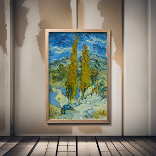 Vincent Van Gogh, Two Poplars in The Alpilles Poster