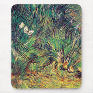 Vincent Van Gogh - Two White Butterflies Fine Art Mouse Mat