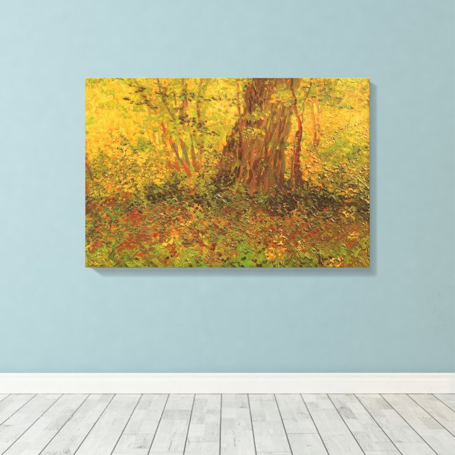 Vincent van Gogh - Undergrowth Canvas Print (Insitu(Wood Floor))