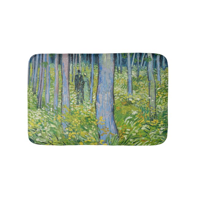 Vincent van Gogh - Undergrowth with Two Figures Bath Mat (Front)