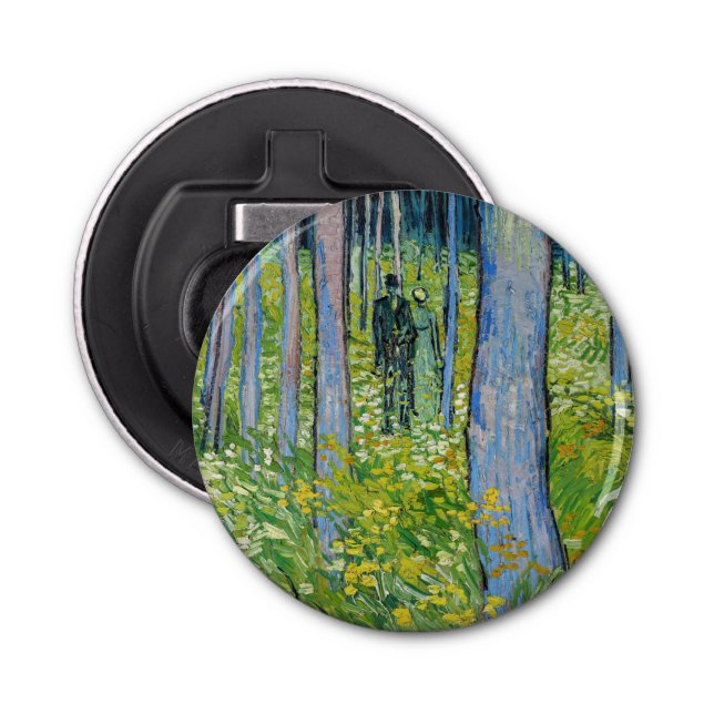 Vincent van Gogh - Undergrowth with Two Figures Bottle Opener (Front)
