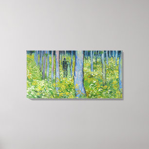 Vincent van Gogh - Undergrowth with Two Figures Canvas Print