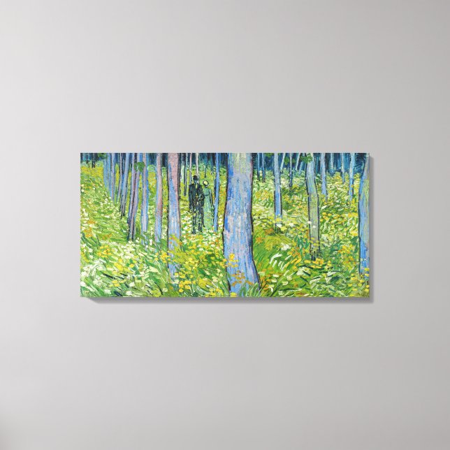 Vincent van Gogh - Undergrowth with Two Figures Canvas Print (Front)