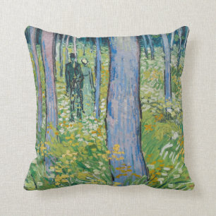 Vincent van Gogh - Undergrowth with Two Figures Cushion