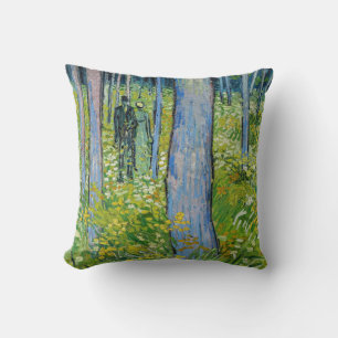 Vincent van Gogh - Undergrowth with Two Figures Cushion