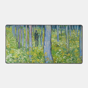 Vincent van Gogh - Undergrowth with Two Figures Desk Mat