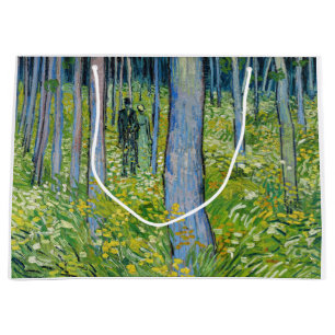 Vincent van Gogh - Undergrowth with Two Figures Large Gift Bag