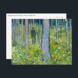 Vincent van Gogh - Undergrowth with Two Figures Postcard<br><div class="desc">Undergrowth with Two Figures - Vincent van Gogh,  1890</div>