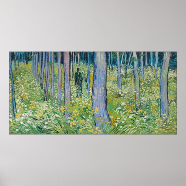 Vincent van Gogh - Undergrowth with Two Figures Poster (Front)