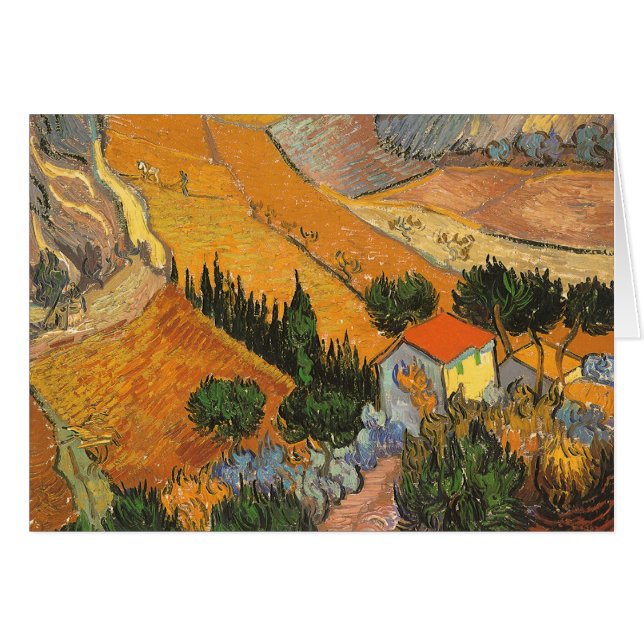 Vincent van Gogh - Valley with Plowman (Front Horizontal)
