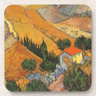 Vincent van Gogh - Valley with Plowman Coaster