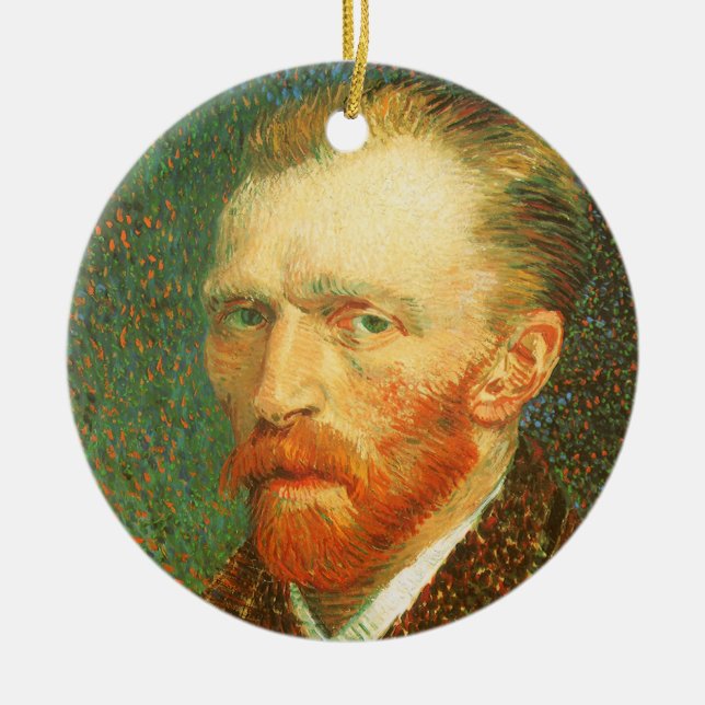 Vincent van Gogh - Van Gogh Self Portrait Ceramic Tree Decoration (Front)