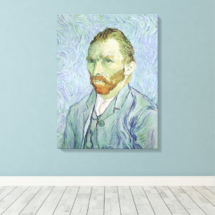Vincent van Gogh - Van Gogh Self Portrait in Blue Canvas Print
