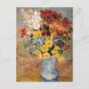 Vincent van Gogh Vase Daisies Anemones Postcard