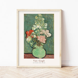 Vincent van Gogh Vase of Flowers Art Print Vintage