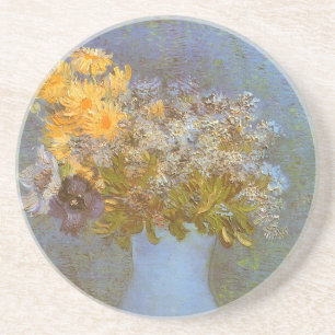 Vincent van Gogh Vase of Lilacs, Daisies, Anemones Coaster