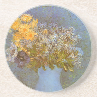 Vincent van Gogh Vase of Lilacs, Daisies, Anemones Coaster