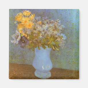 Vincent van Gogh Vase of Lilacs, Daisies, Anemones Magnet