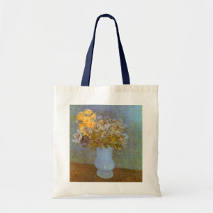 Vincent van Gogh Vase of Lilacs, Daisies, Anemones Tote Bag