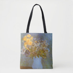 Vincent van Gogh Vase of Lilacs, Daisies, Anemones Tote Bag