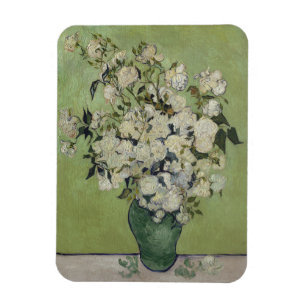 Vincent Van Gogh, Vase of Roses, Roses In The Vase Magnet