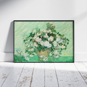 Vincent Van Gogh, Vase of Roses, Roses In The Vase Poster