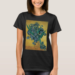 Vincent van Gogh - Vase w Irises Yellow Background T-Shirt