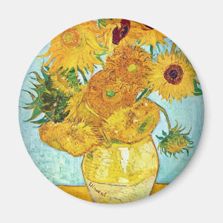 Vincent van Gogh - Vase with 12 Sunflowers Magnet