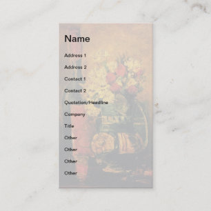 Vincent Van Gogh - Vase With Carnations Fine Art Business Card