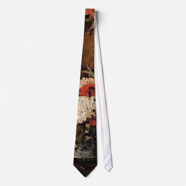 Vincent Van Gogh - Vase With Carnations - Fine Art Tie (Front)