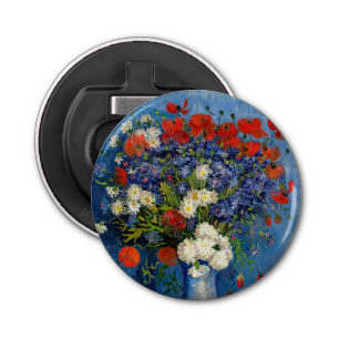 Vincent van Gogh - Vase with Cornflowers & Poppies Bottle Opener