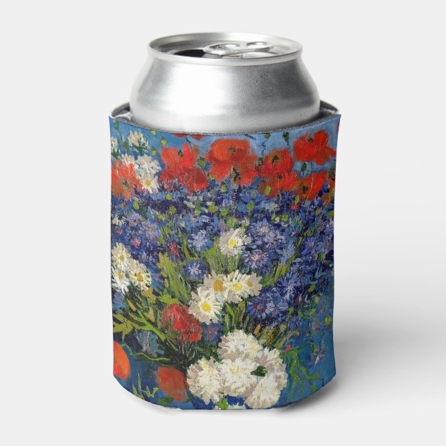Vincent van Gogh - Vase with Cornflowers & Poppies Can Cooler (Can Front)