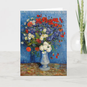 Vincent van Gogh - Vase with Cornflowers & Poppies Card