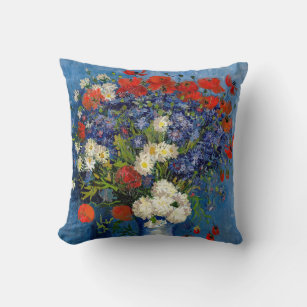 Vincent van Gogh - Vase with Cornflowers & Poppies Cushion