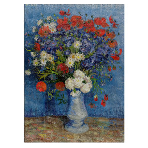 Vincent van Gogh - Vase with Cornflowers & Poppies Cutting Board