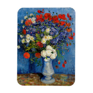 Vincent van Gogh - Vase with Cornflowers & Poppies Magnet