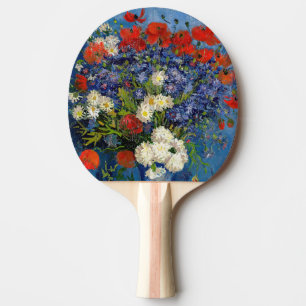 Vincent van Gogh - Vase with Cornflowers & Poppies Ping Pong Paddle
